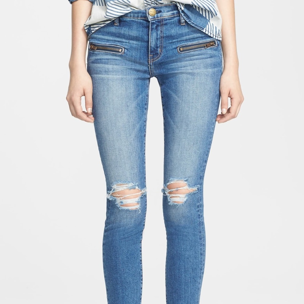 Current/Elliot 'The Stiletto Biker' Skinny Jean